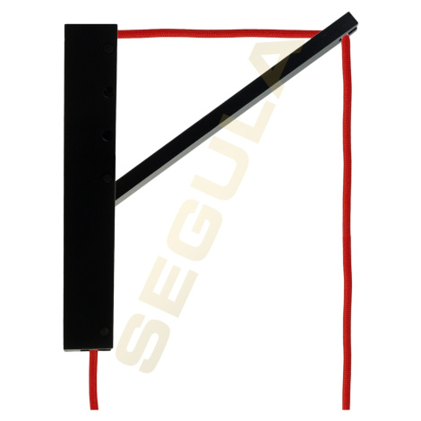 Segula 80533 SET Pinocchio nástěnné svítidlo černá s textilním kabelem červená - E27