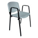 Konferenční židle ISO plastová s područkami RAL-5021