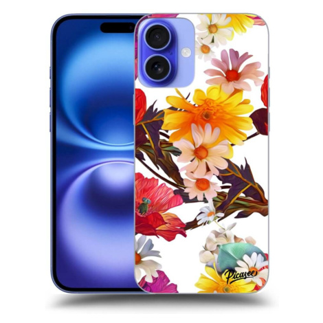 Silikonový černý obal pro Apple iPhone 16 Plus - Meadow