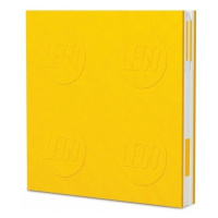 Lego® zápisník s gelovým perem jako klipem - žlutý