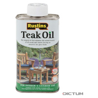 Dictum 810224 - Rustins Teak Oil, Food-safe, 250 ml - Olej