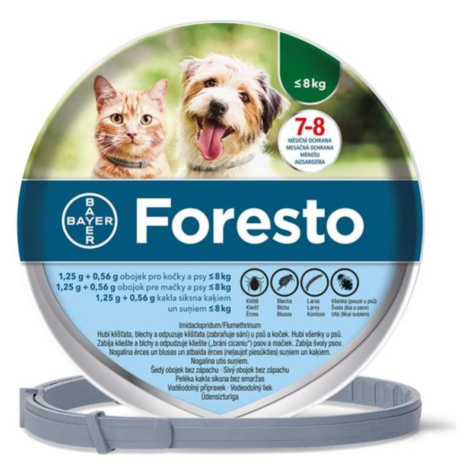 Bayer Foresto obojek pro psy a kočky balení: Foresto obojek pro malé psy do 8kg 38cm