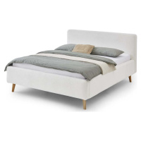 Bílá čalouněná dvoulůžková postel 160x200 cm Mattis - Meise Möbel
