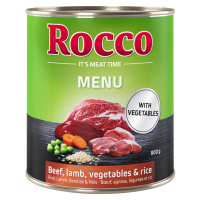 Rocco Menu / Cesta kolem světa, 24 x 800 g - 20 + 4 zdarma - Menu Jehněčí, zelenina & rýže