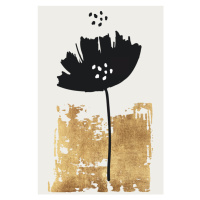 Ilustrace Black Poppy, Kubistika, 26.7x40 cm