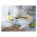 ArtBed Dětská dřevěná postel s přistýlkou NATU I Provedení: Moření - Barva