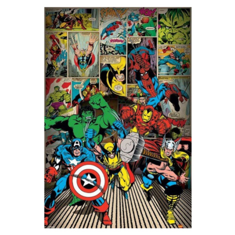 Plakát Marvel Comics - Here Come The Heroes (224) Europosters