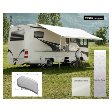 Thule 230V Střešní markýza Omnistor 9200  Stříbrná Mystic Grau (šedá) 550 cm