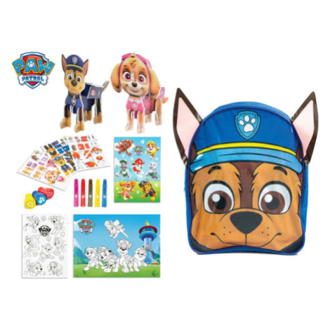 Paw Patrol tvořivá sada s barvičkami, nálepkami a omalovánkami Mikro Trading