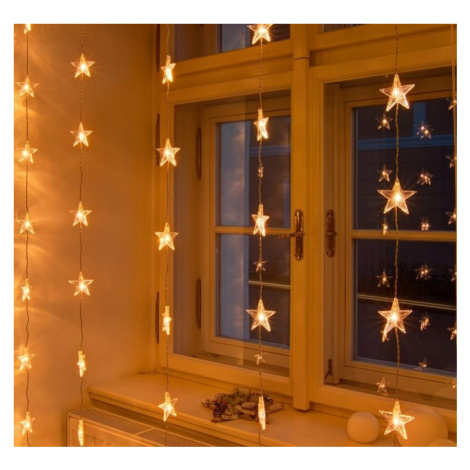 DLED SC11 Vánoční osvětlení do okna 1,2 x 1,2 m, propojovatelné, hvězdy DecoLED