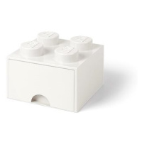 LEGO Úložný box 4 s šuplíkem - bílá