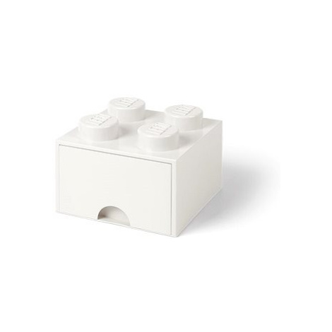 LEGO Úložný box 4 s šuplíkem - bílá