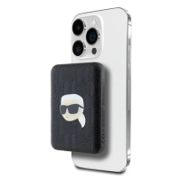 Karl Lagerfeld Induction Powerbank KLPB5FPGKSKIHK 15W 5000mAh black Karl Head Pin MagSafe (KLPB5