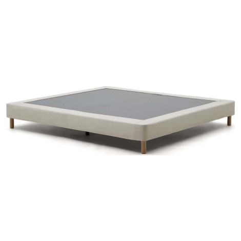 Béžová čalouněná dvoulůžková postel 150x190 cm Ofelia – Kave Home