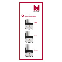 Moser 1801-7020 Magnetic Premium Attachment Combs - náhradní magnetické nástavce: 6, 9, 12 mm (3