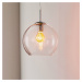 Searchlight Kulovitá skleněná závěsná lampa Balls, 25 cm, čirá
