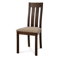 Nejlevnější nábytek - Dřevěná židle Trogon, ořech/béžová