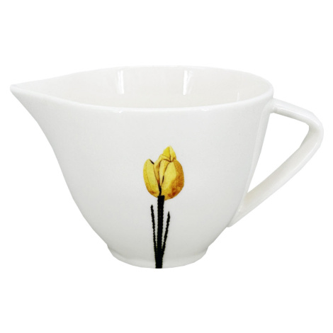 by inspire Porcelánová mléčenka Spring 150ml, žlutá/černá