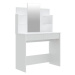 Shumee Toaletní stolek se zrcadlem bílý 96 × 40 × 142 cm