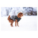 Vsepropejska Adon zimní bunda pro psa s postrojem Barva: Hnědá, Délka zad (cm): 27, Obvod hrudní