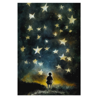 Ilustrace Look To The Stars, Treechild, 26.7 × 40 cm