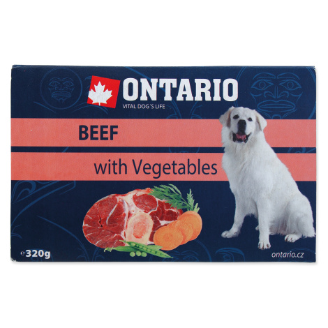 Ontario Hovězí se zeleninou vanička 320 g