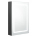 SHUMEE LED koupelnová skřínka se zrcadlem šedá 50 × 13 × 70 cm