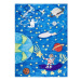 Dětský kusový koberec Bambino 2265 Rocket Space blue 160x220 cm