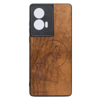 Dřevěné Pouzdro Bewood pro Motorola Edge 50 Fusion Vlk Imbuia