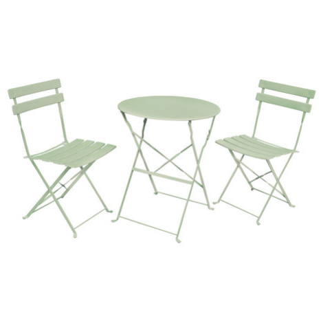 Balkonová sestava Orion, stůl + 2 židle, zelená Akord
