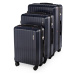 Sada 3ks cestovních kufrů na kolečkách Compactor Terra,S+L+XL, včetně pumpy,váhy,zámek TSA,tmavě