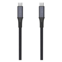 FIXED Multimedia Cable USB-C/USB-C USB4 gen2 20Gbps PD 3.1 240W 4K@60Hz 2m opletený šedý