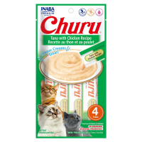 INABA Cat Churu Pyré - tuňák s kuřecím 4 x 14 g