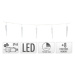 DekorStyle Vánoční světelný LED řetěz Icicle 570 cm studená bílá