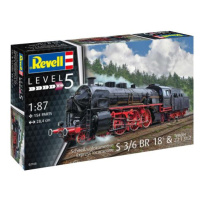 Plastic ModelKit lokomotiva 02168 - Express locomotive S3/6 BR18(5) with Tender 2'2'T (1:8