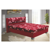 Kasvo NIKOL postel 140 cm ela červená/vzor