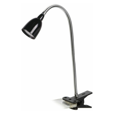 Solight LED stolní lampička, 2.5W, 3000K, clip, černá barva WO33-BK