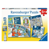 Ravensburger 05088 puzzle astronauti 3x49 dílků