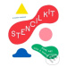 Stencil Kit (Blue Smile, Red Apple, Yellow Snake...) - kniha z kategorie Naučné knihy