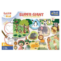 Trefl Puzzle Treflíci a mláďata v ZOO super giant 15 dílků - oboustranné