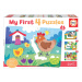 Puzzle pro nejmenší My Farm Mother&Babies Progressive Educa máma a miminka 5-6-7-8 dílů od 24 mě