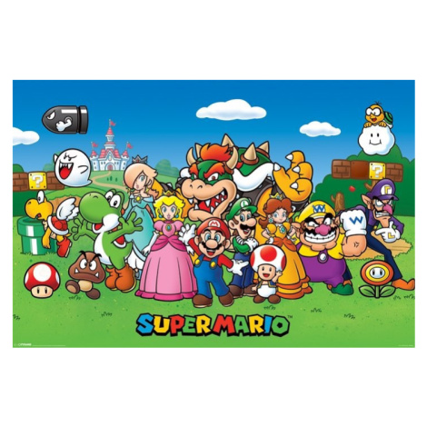 Plakát, Obraz - Super Mario - Characters, (91.5 x 61 cm) Pyramid