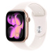 Apple Watch Series 11 42mm Růžově zlatý hliník se světle ruměným sportovním řemínkem - S/M