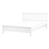 BELIANI postel s rámem MAYENNE 160 × 200 cm, dřevěná, bílá