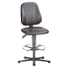 bimos Pracovní otočná židle ESD UNITEC, koženka, přestavování výšky 580 - 850 mm