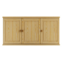 Dřevěná kuchyňská horní skříňka NGADI, šíře 120 cm, masiv borovice, moření: …