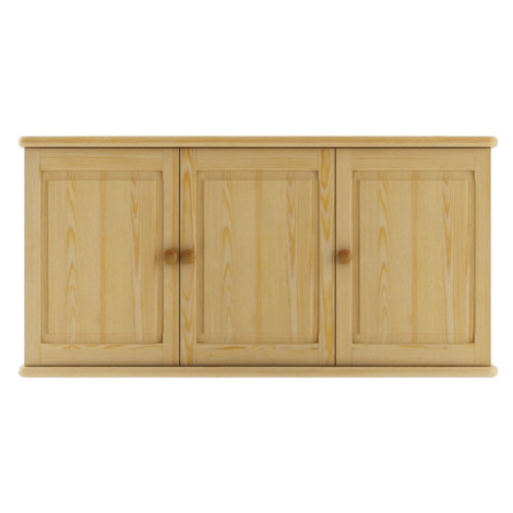Dřevěná kuchyňská horní skříňka NGADI, šíře 120 cm, masiv borovice, moření: … Drewmax