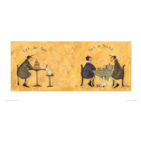 Umělecký tisk Sam Toft - Tea for Two Tea for Three, 60 × 30 cm