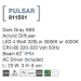 NOVA LUCE venkovní nástěnné svítidlo PULSAR tmavě šedý ABS akrylový difuzor LED 4W 3000K nebo 40