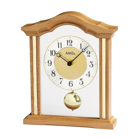 Luxusní dřevěné stolní hodiny 1174/18 AMS 23cm FOR LIVING